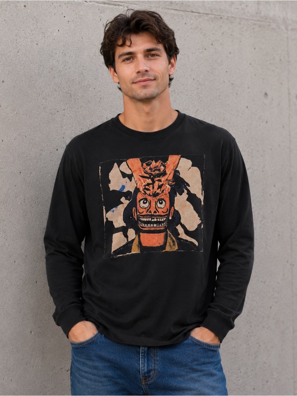 The Weeknd XO Chapter III Long Sleeve Graphic Tee - Black - Size Large